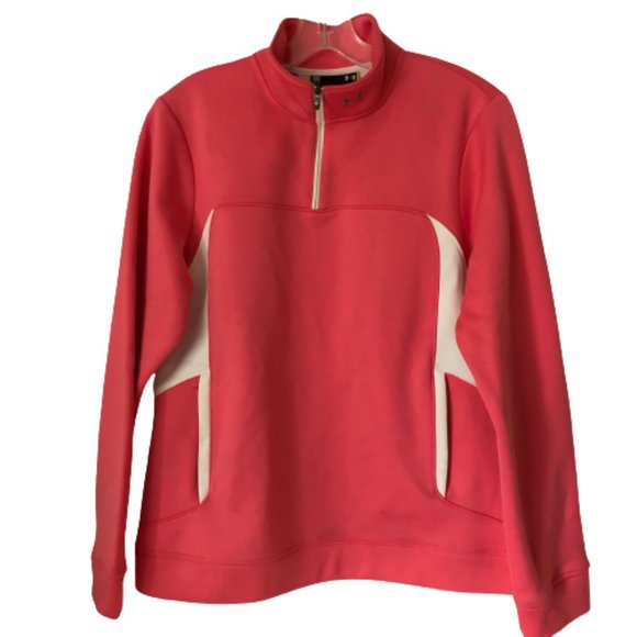 Under Armour Tops - Under Armour Featherweight Fleece 1/4 Zip Coral Pink - M